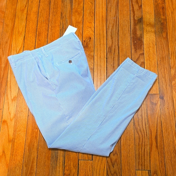 H&M Pants - H&M ▪︎ Women's Mattress Ticking Blue & White Stripe Pants, Size 10, NWT